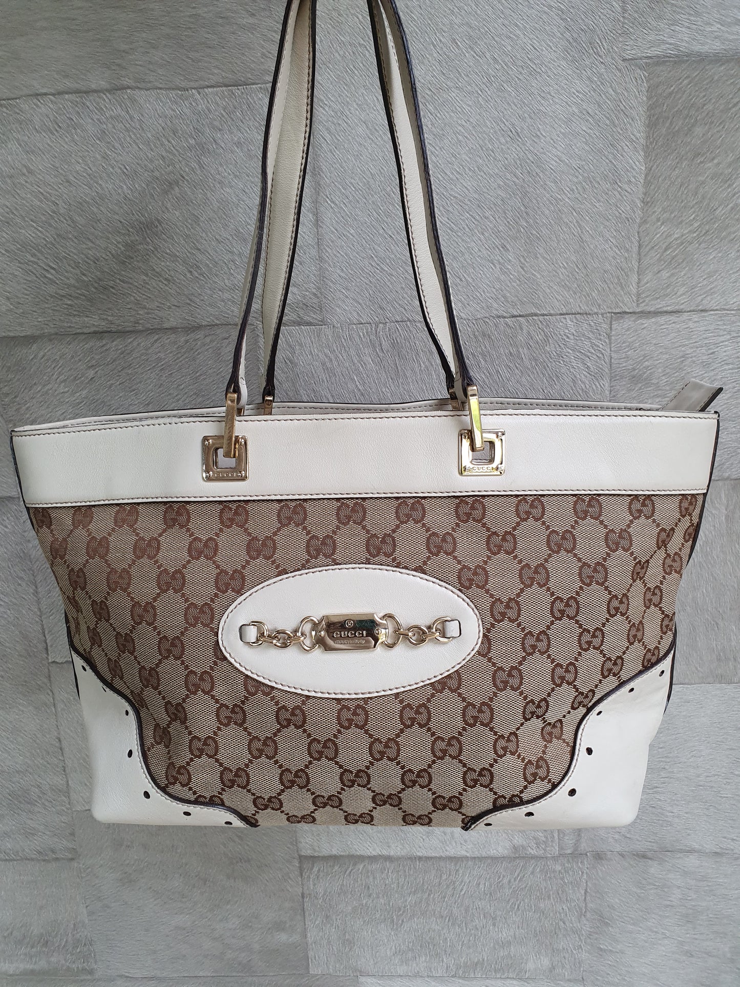 Gucci horse bit shoulder bag