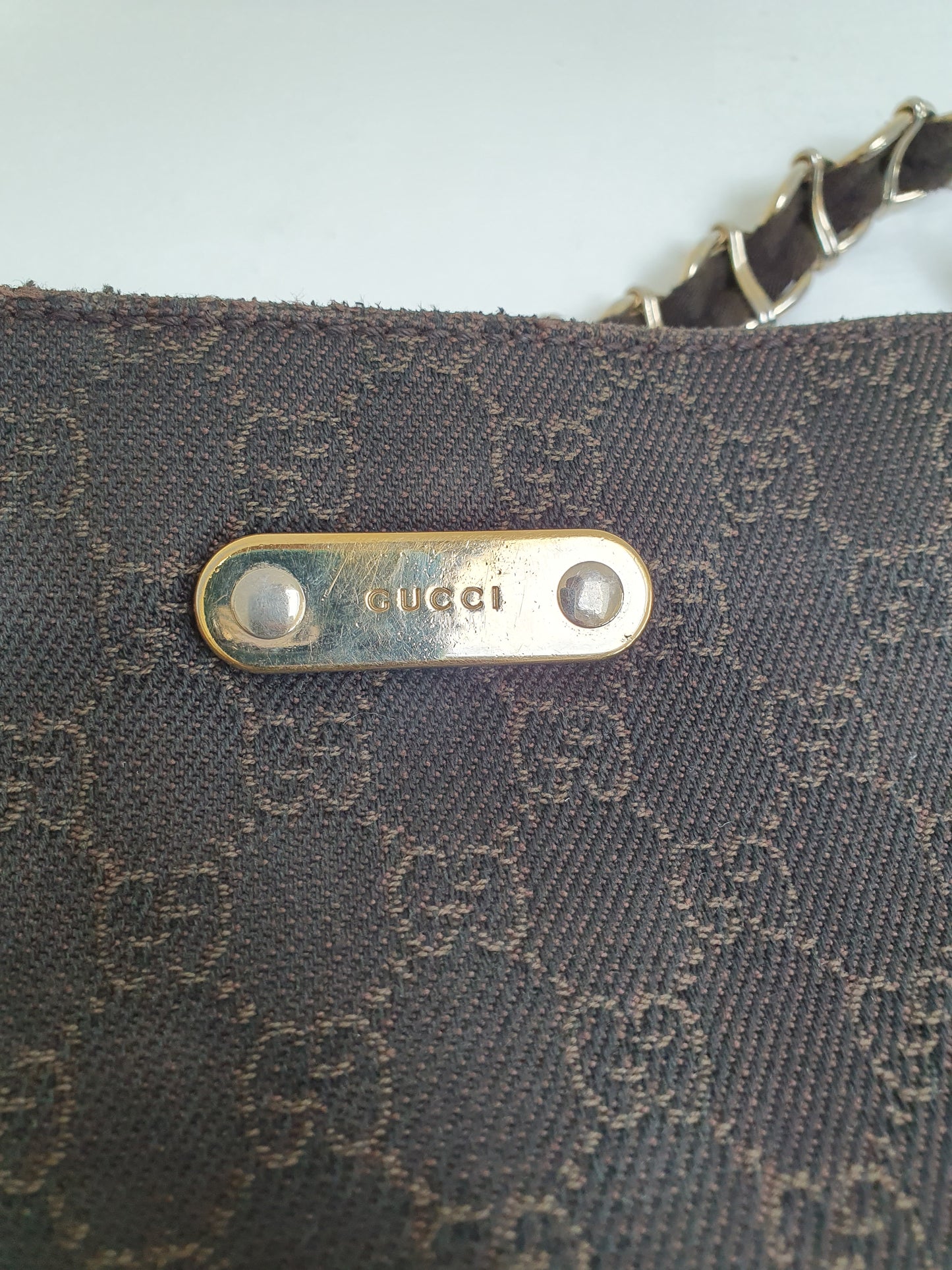 Gucci shoulder cloth bag