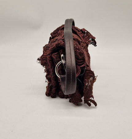 Prada lace shoulder bag