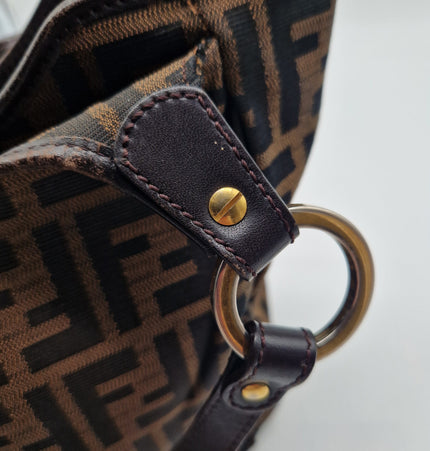 Sac bandoulière en tissu Fendi FF