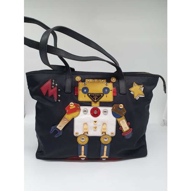 Prada Robot tote shoulder bag