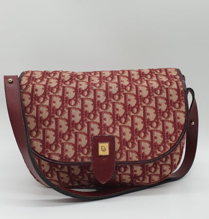 Dior monogram vintage denim crossbody bag
