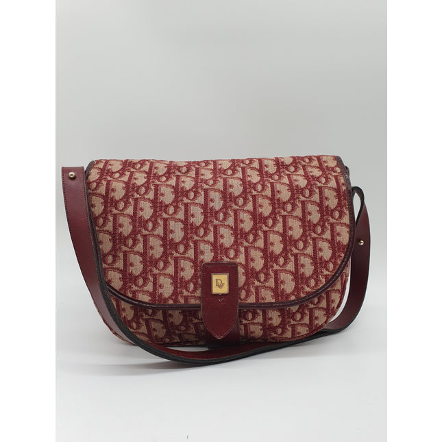 Dior monogram vintage denim crossbody bag