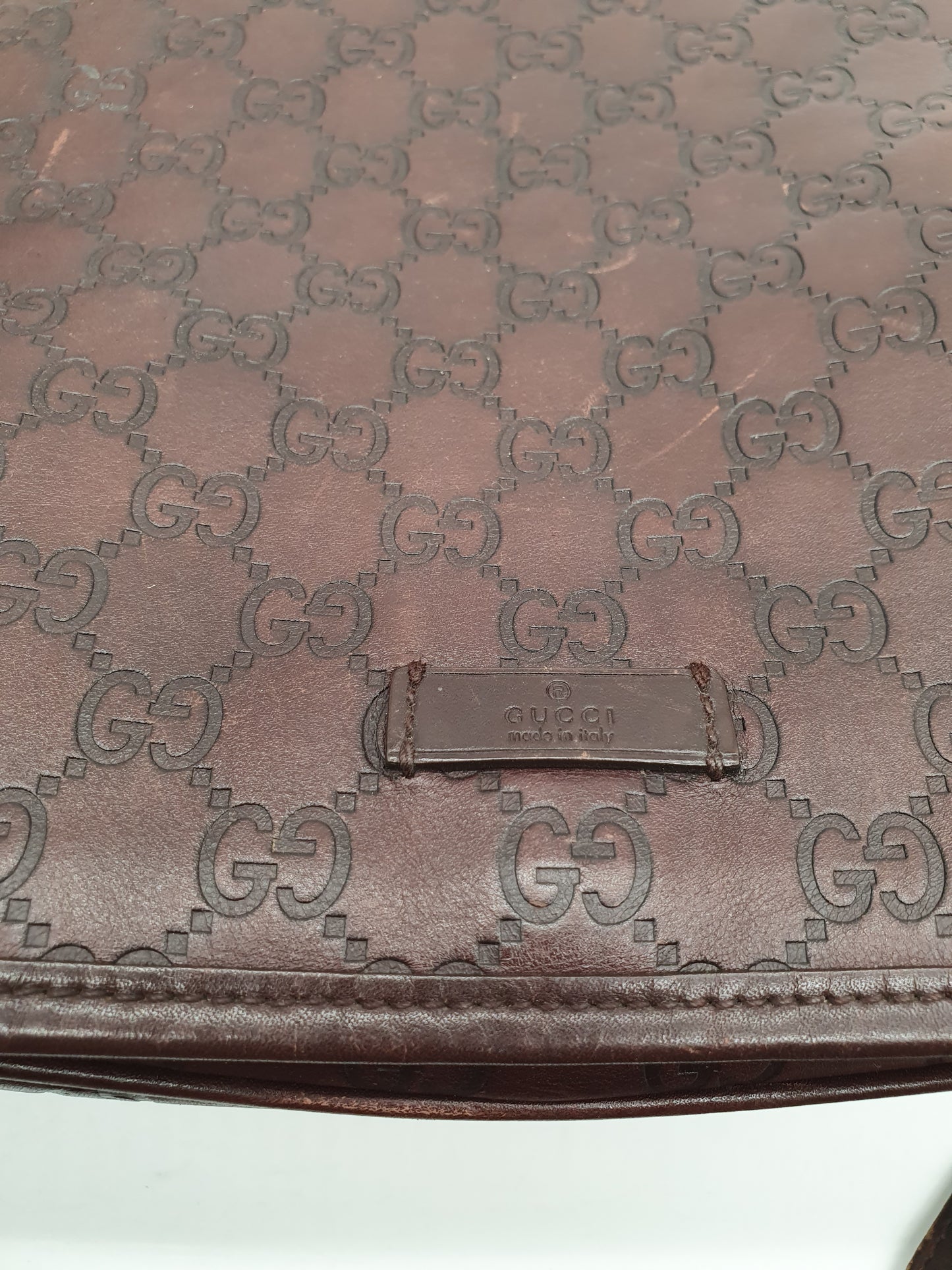 Gucci guccisima leather messenger bag