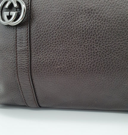 GUCCI  dome interlocking gg leather crossbody bag