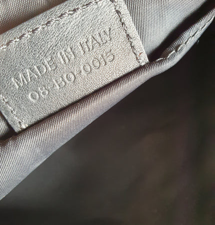 Dior mini saddle zipper denim shoulder bag