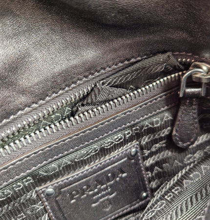 Prada lace shoulder bag