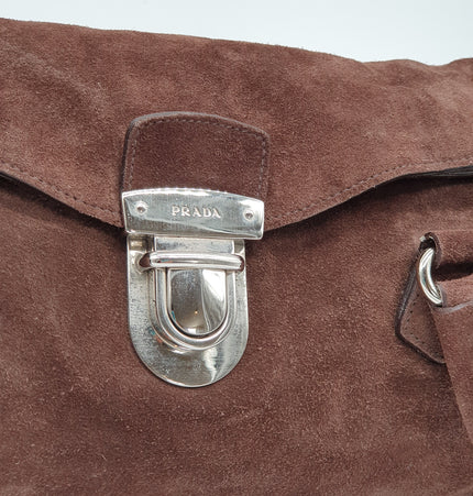 Prada suede handbag
