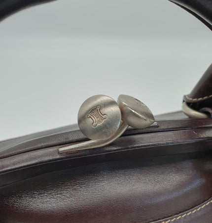 Celine vintage kiss lock handbag