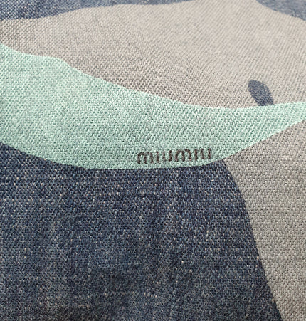 Sac cabas bandoulière en denim rare Miu Miu,