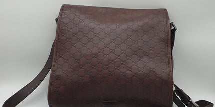 Gucci guccisima leather messenger bag