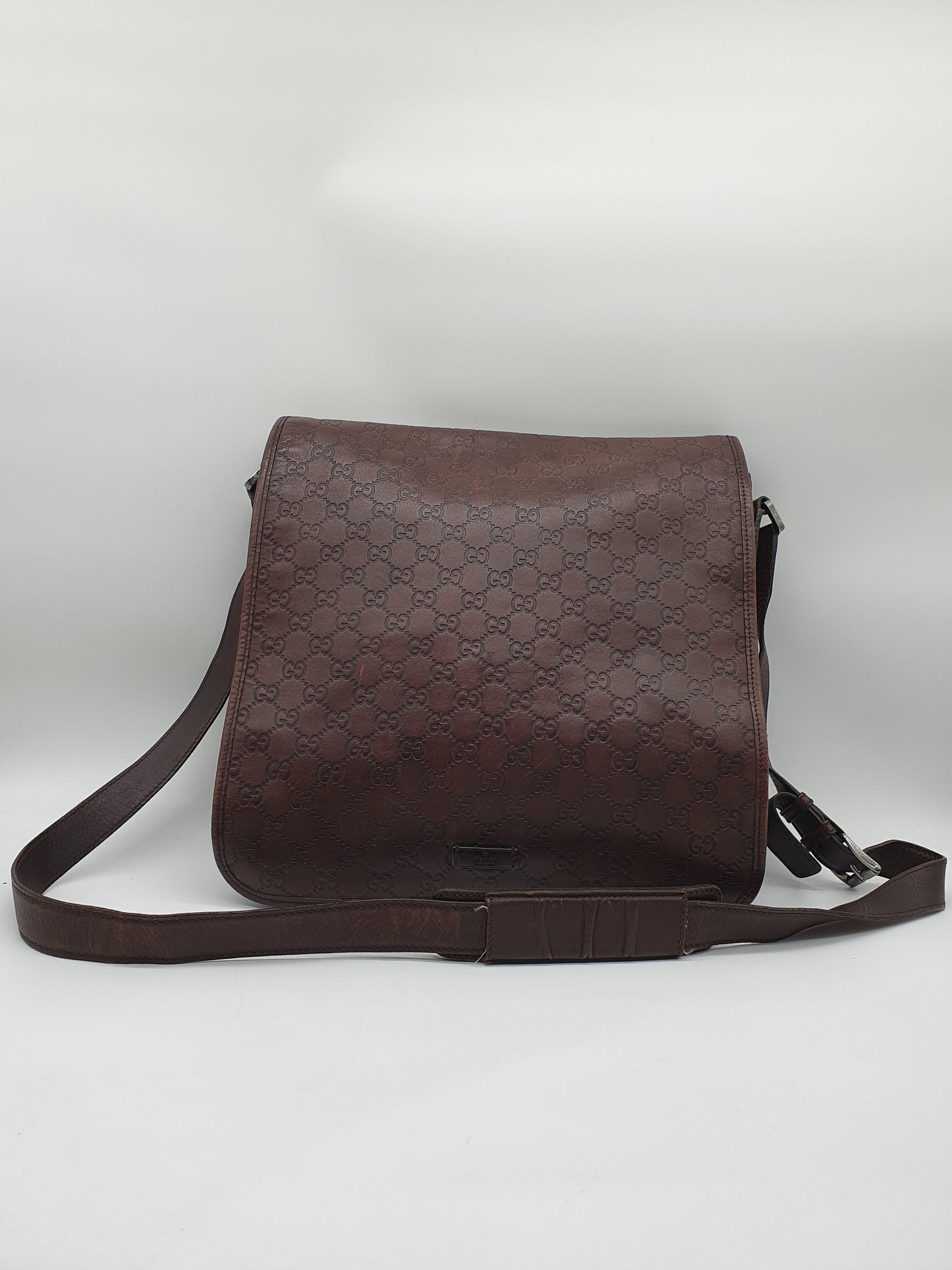 Gucci guccisima leather messenger bag