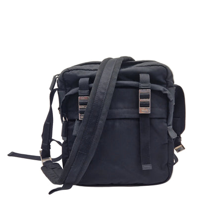 Prada cloth messenger bag