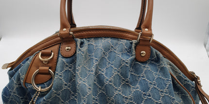 Gucci sukey denim shoulder bag