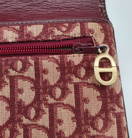 Dior vintage monogram denim clutch bag