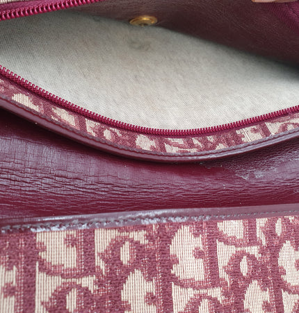 Dior vintage monogram denim clutch bag