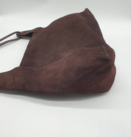 Gucci suede shoulder bag