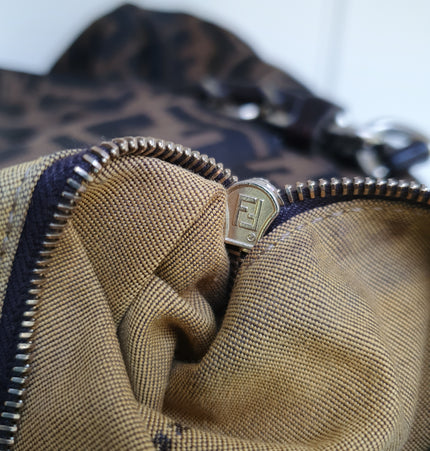 Fendi Zucca FF large shoulder bag