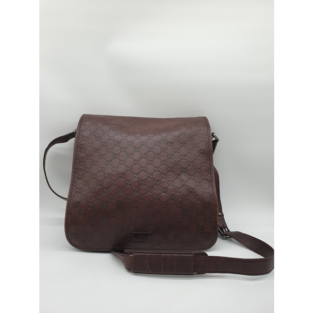 Gucci guccisima leather messenger bag