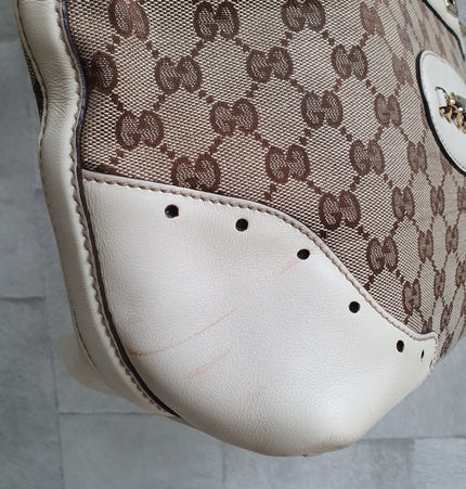 Gucci horse bit shoulder bag