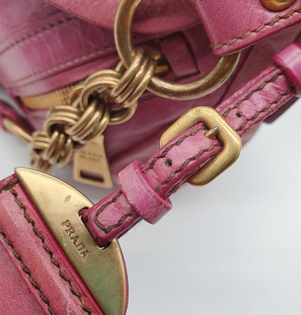 Prada leather shoulder bag