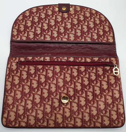 Dior vintage monogram denim clutch bag