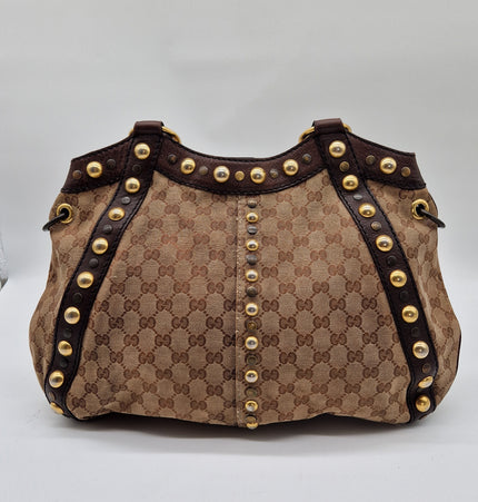 Gucci studded shoulder bag