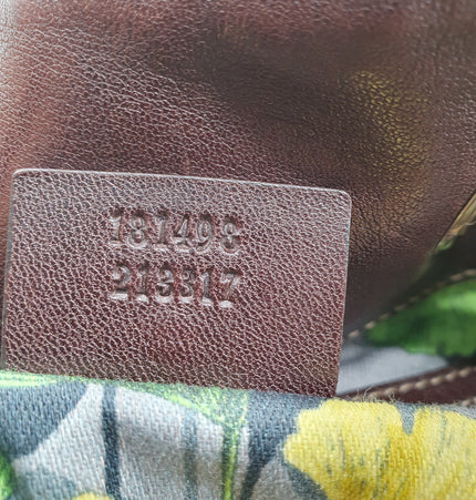 Gucci suede shoulder bag