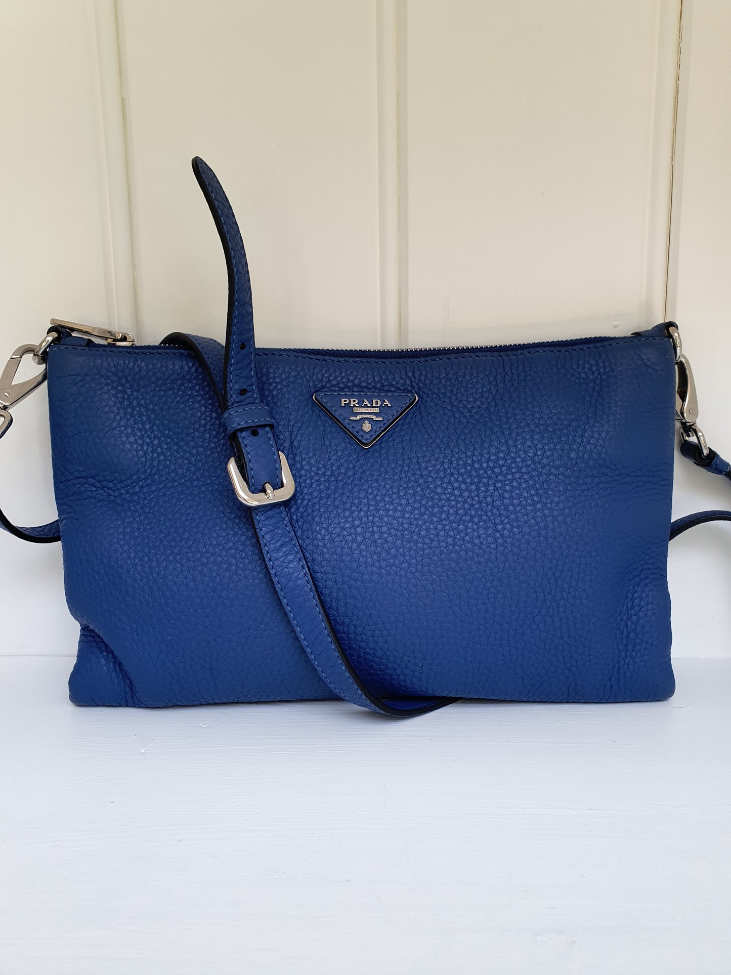 Prada leather crossbody bag