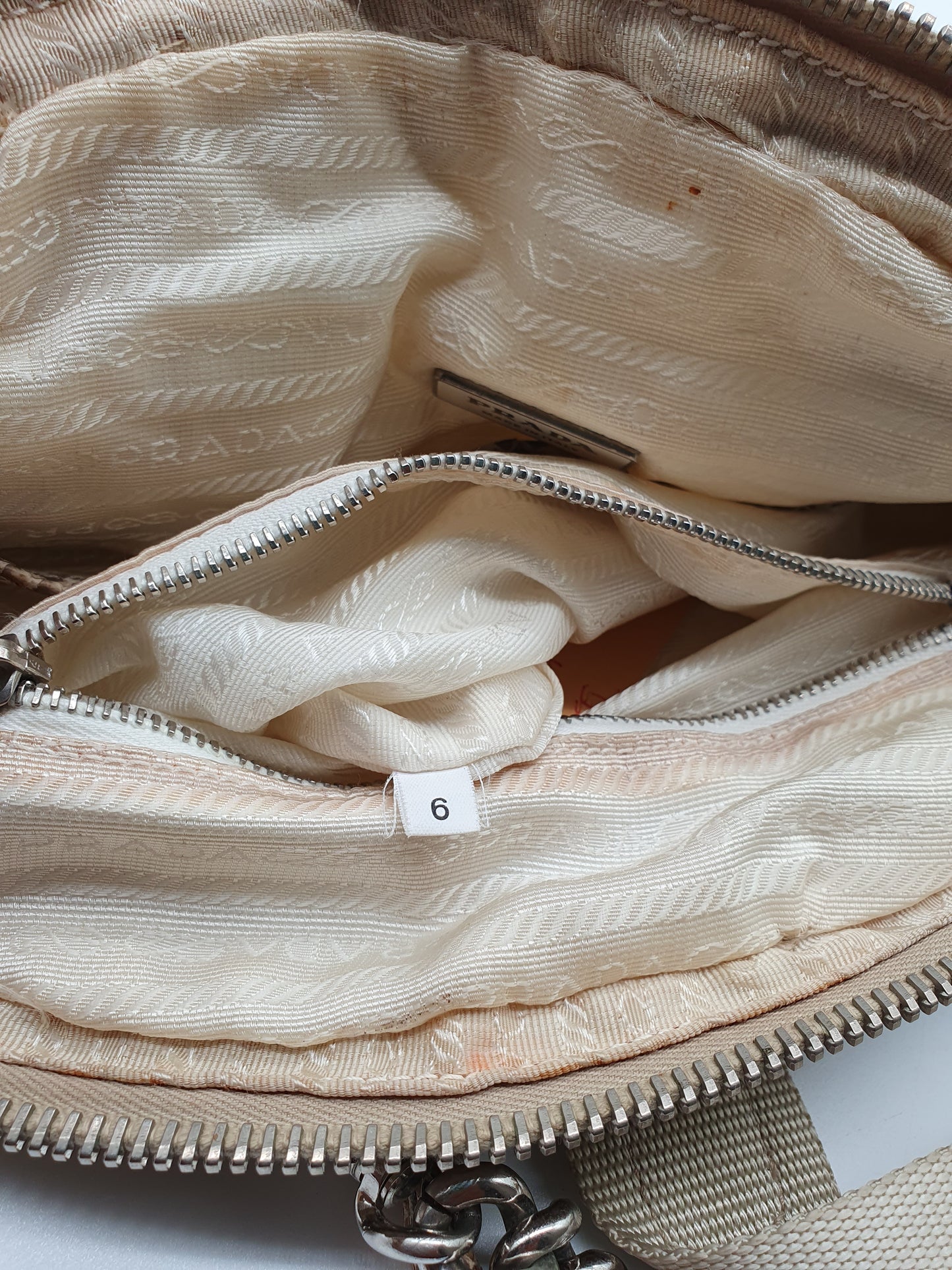 Prada python and cloth crossbodybag