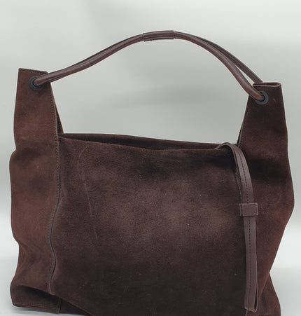 Gucci suede shoulder bag