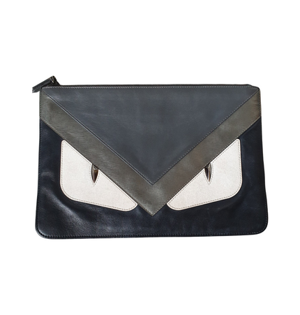 Fendi monster eyes clutch