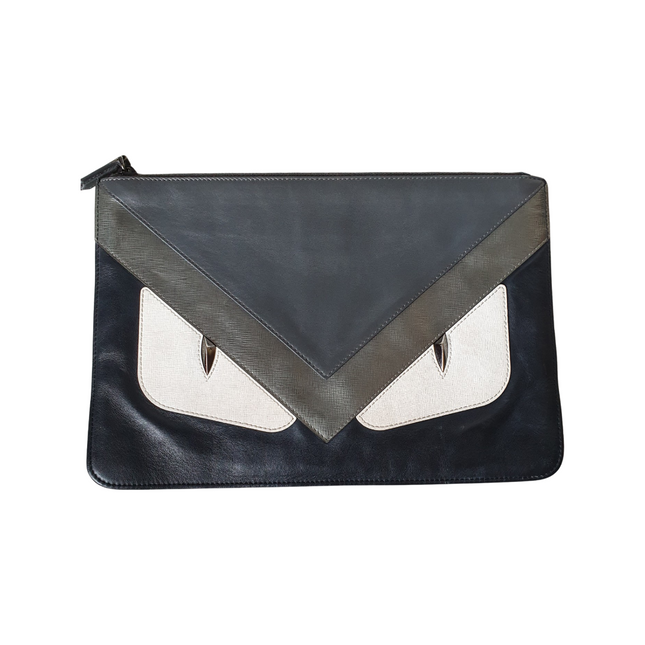 Fendi monster eyes clutch