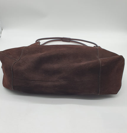 Gucci suede shoulder bag