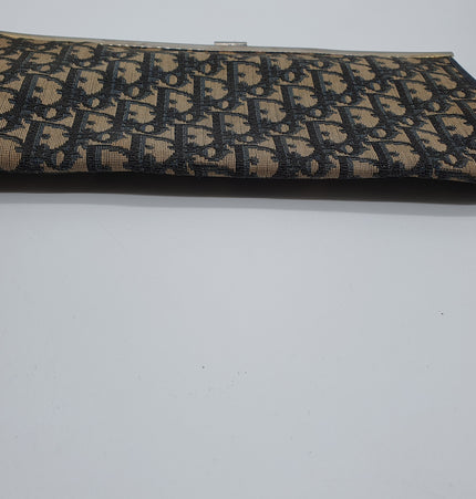 Dior vintage monogram denim clutch bag