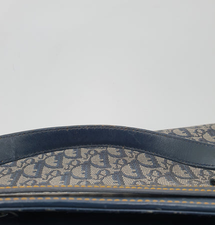 Dior saddle bowler denim handbag