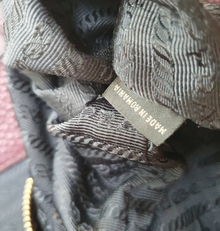 Prada leather shoulder bag