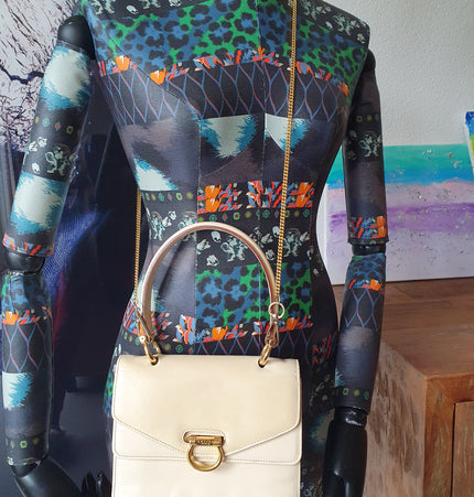 Celine vintage leather classic bag