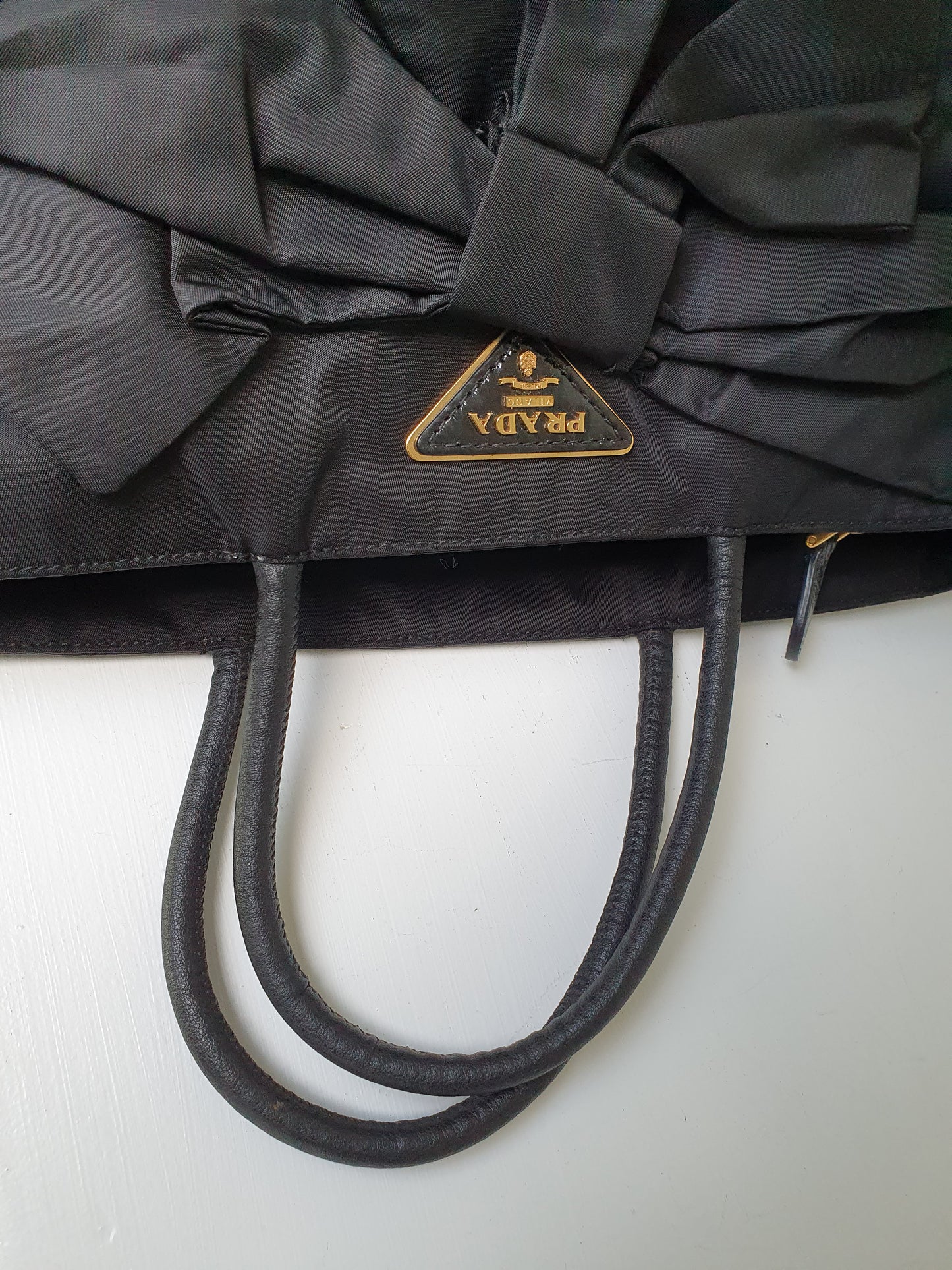 Prada bow shoulder bag