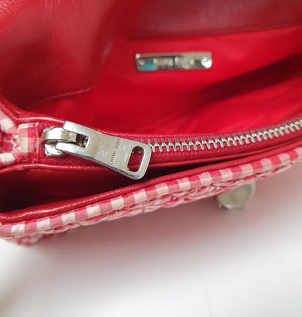 Miu miu crystal striped crossbody bag