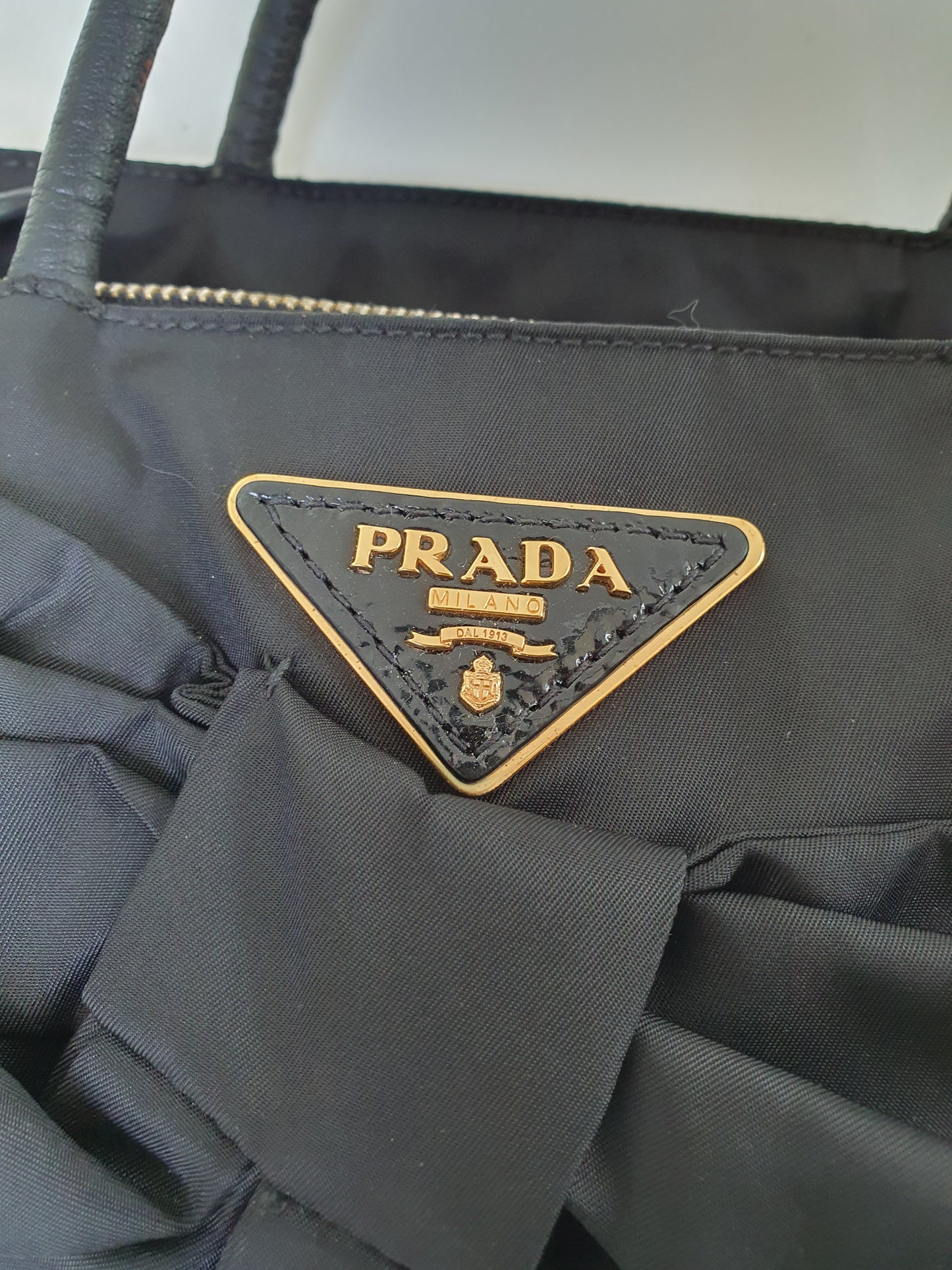 Prada bow shoulder bag