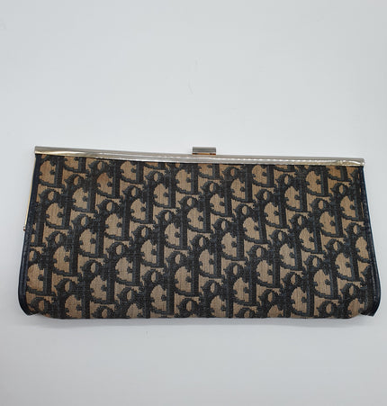Dior vintage monogram denim clutch bag