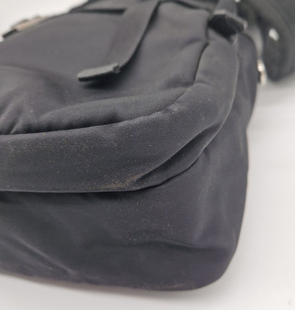Prada cloth messenger bag