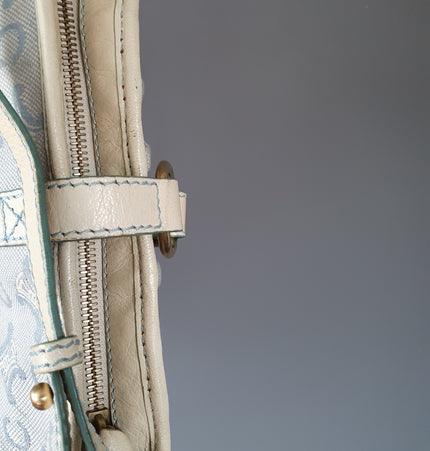 Celine Ava vintage triomphe shoulder cloth bag