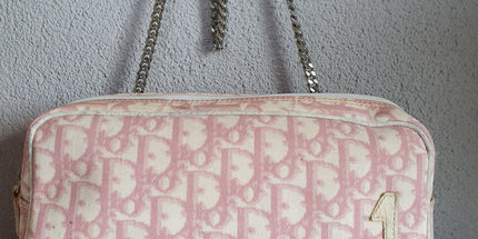 Dior trotter pouch with added chain strap