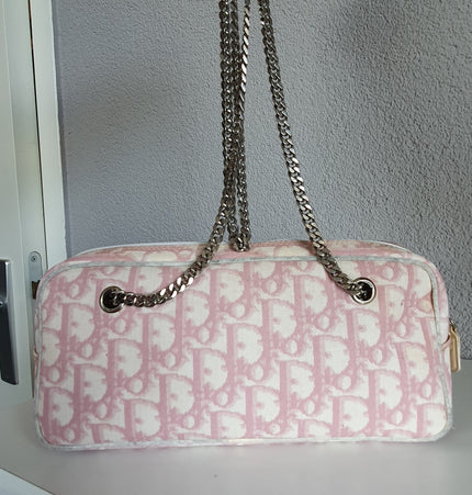 Dior trotter pouch with added chain strap