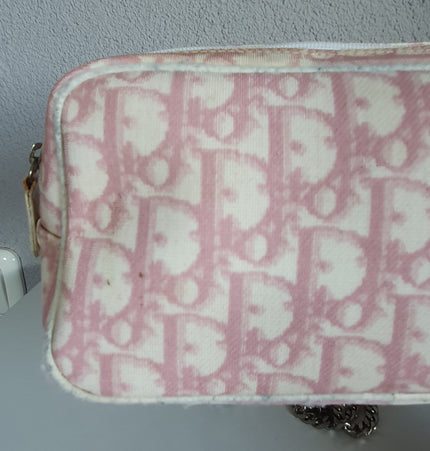 Dior trotter pouch with added chain strap