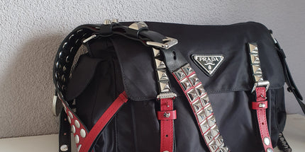 PRADA  re edition studded crossbody bag