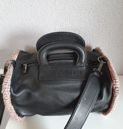 Sac Chanel en cuir et tweed
