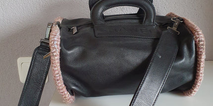 Chanel box leather and tweed bag